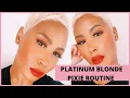 How-To REFRESH ROOTS CUT STYLE MY PLATINUM BLONDE PIXIE MAINTENANCE ROUTINE