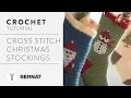 Cross Stitch Crochet Christmas Stocking Free Holiday Crochet Pattern