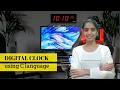 how to make digital clock in C Programing 2020 easy program