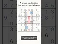 Sudoku Trick You Need To Know