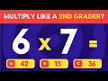 Multiplication Table Quiz for Grade 2 Math Quiz for Grade 2 Can You Finish