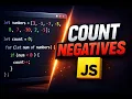 Count Negative Numbers in an Array Using JavaScript Interview Question