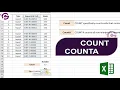 COUNT and COUNTA Function in Excel