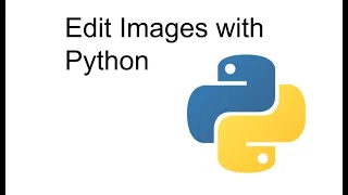 How to edit image files with python code