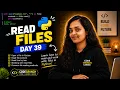 Still Confused About Reading Files Day 39 100 Days of Python Interview Question