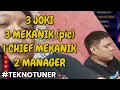 Lagu CREW TEKNO TUNER : 3 MEKANIK (pic), 1 CHIEF MEKANIK, 2 MANAGER, 3 JOKI