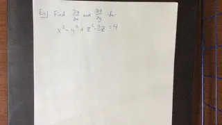 Example of the implicit function Theorem