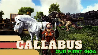 ARK Survival Evolved - Caballus Modded map Taming a Giga Gameplay Only