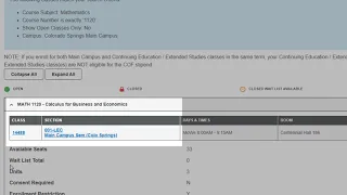 Welcome to Orientation Searching and Selecting Classes