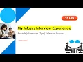 Infosys Interview Experience 2025 Infosys Interview Questions Dotnet Developer Interview