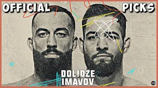 UFC Fight Night: Dolidze vs. Imavov | PREDICTIONS PICKS & BREAKDOWN | MMA BEST BETS | UFC APEX