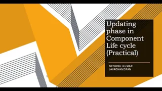 Tutorial 40 How to use Updating phase method in React JS Practical