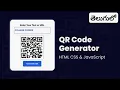 Create a QR Code Generator Website using HTML CSS and JS in Telugu