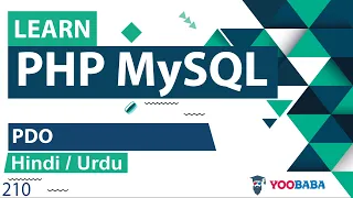 PHP MySQL PDO Tutorial in Hindi Urdu