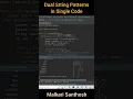 String Patterns Super Simple Trick Java code Malkari Santhosh