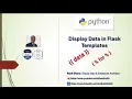 Python - Displaying Data in Flask templates
