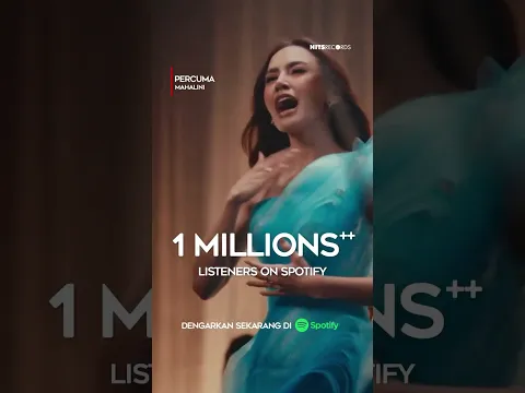 Thank you untuk semua yang mendengarkan “Percuma” by #mahalini ✨Happy 1M++ listeners on spotify