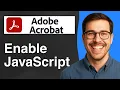 How to enable JavaScript in Adobe Acrobat 2025 Easy Guide