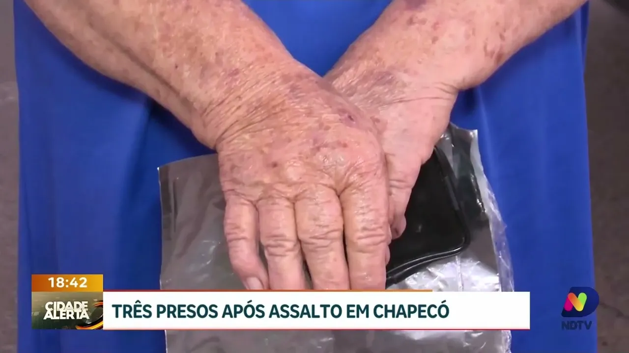 Três suspeitos são presos após assalto em Chapecó