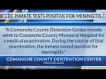 No meningitis outbreak at Comanche Co Detention Center despite positive inmate test