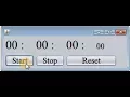stopwatch GUI app in java by using netbeans