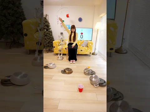 Ping Pong Trick Shot 🎉 #shorts