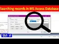 How to search in Ms Access Database records using VB net Search records in database