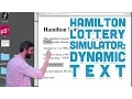 14 3 Dynamic Text contenteditable attribute - Hamilton Lottery Simulator with p5 js