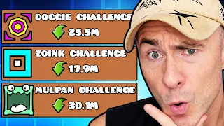 I beat the TOP 1 CHALLENGE from Geometry Dash YOUTUBERS