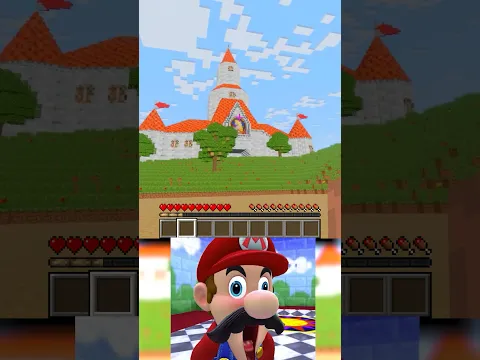 PEACH's CASTLE in MINECRAFT!!! #mario_plays #minecraft #minecraftmemes #waitwhatminecraft