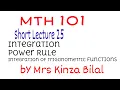 MTH101 Short Lecture 25 Education World Kinza Bilal