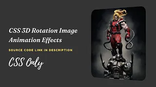 3D Rotating Image Slider Using HTML and CSS Keyframe Effects