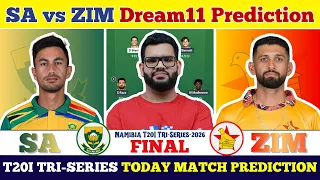 SA vs ZIM Dream11 Prediction| SA vs ZIM Today Match Prediction| Tri Series Final Match