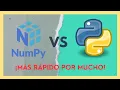 VELOCIDAD Numpy Array vs List Python Usa np arange de numpy en vez de range de Python