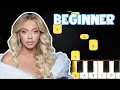 Halo - Beyonce Beginner Piano Tutorial Easy Piano