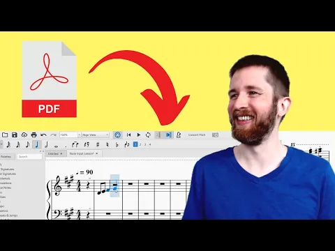 Download MP3 How to Convert a PDF File into Sheet Music that you can Edit, MuseScore 3 Quick and Easy Import