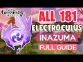 How to GET ALL 181 ELECTROCULUS INAZUMA COMPLETE GUIDE FULL TUTORIAL Genshin Impact