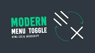 Modern Animated Menu Toggle Button using Html CSS Javascript OnlineTutorialsYT