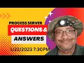 Process Server Questions Answers 2023