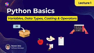 Python Basics Lecture 1 Variables Data Types Casting Operators