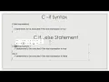 control statements in C Tamil English