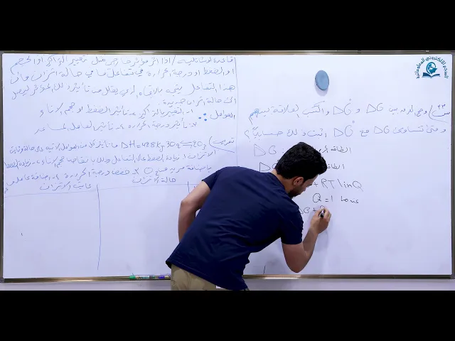 ⁣مادة الكيمياء للصف السادس الاعدادي:لوشاتلية و ثابت الاتزان