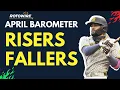 MLB Barometer Risers Fallers April - Fantasy Baseball Advice