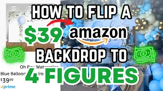 How I Made Money with a 39 Amazon Backdrop You Can Too Event Planning 101