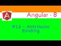 Attribute Binding In Angular 8 Angular 8 Tutorial In Hindi OnlyCoding