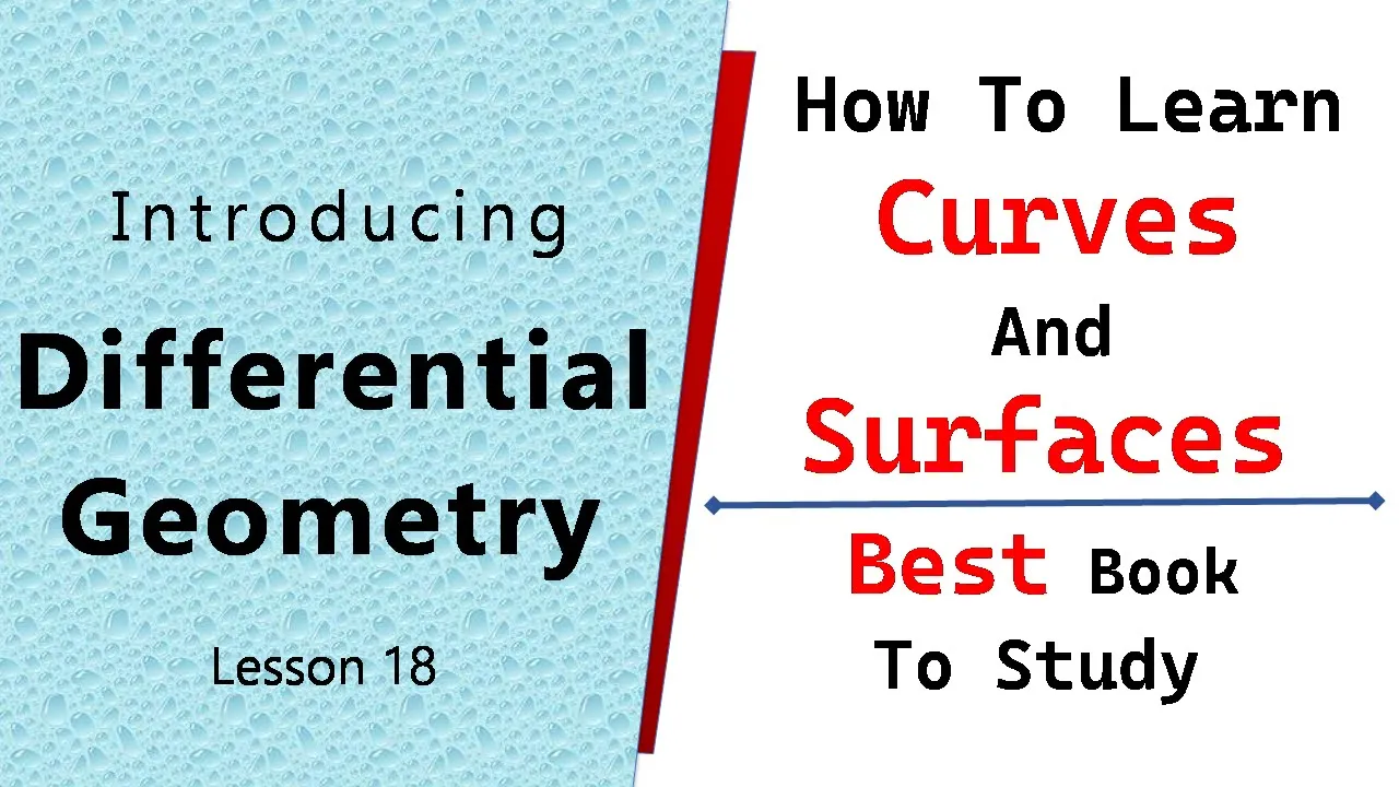 How to learn differential geometry | Differential geometry lecture | Differential geometry msc maths