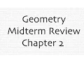 Geometry Review Chapter 2