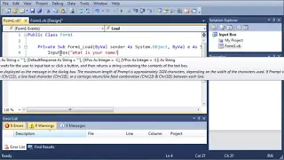 Visual Basic Tutorial 41 Input Box