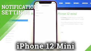 How To Manage Notifications In IPhone 12 Mini Open Notifications Settings 