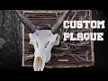 DIY Plaque for a Pronghorn Euro Mount
